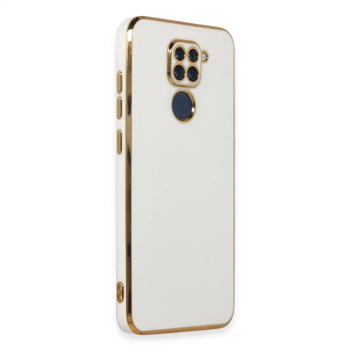 BUĞZ Xiaomi Redmi Note 9 Kılıf Volet Silikon - Beyaz