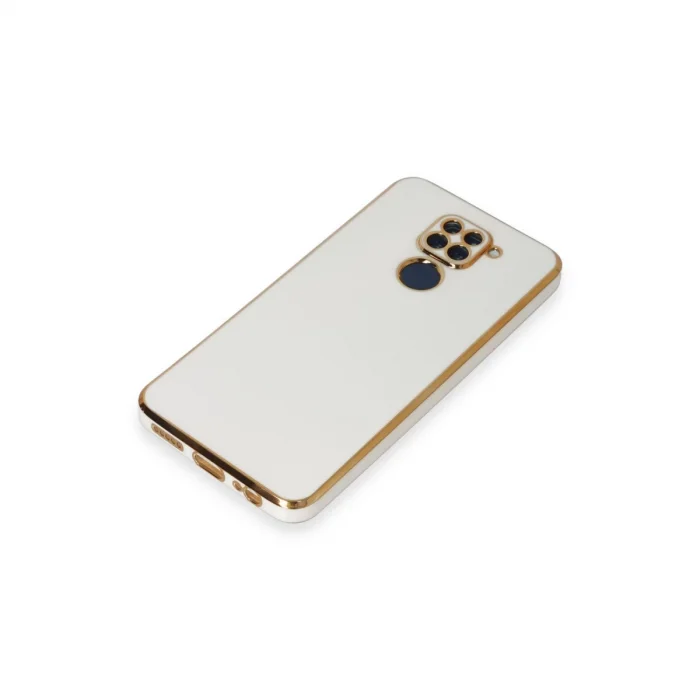 BUĞZ Xiaomi Redmi Note 9 Kılıf Volet Silikon - Beyaz