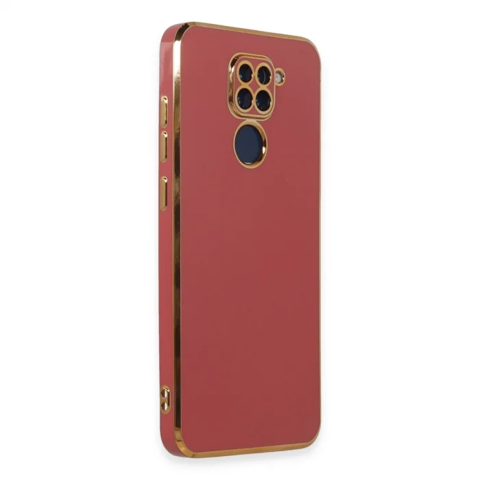 BUĞZ Xiaomi Redmi Note 9 Kılıf Volet Silikon - Kırmızı