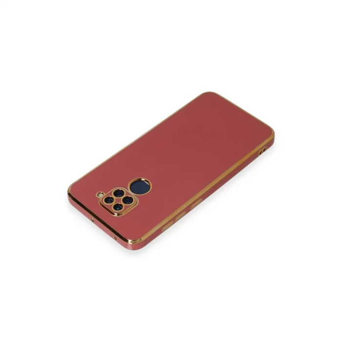 BUĞZ Xiaomi Redmi Note 9 Kılıf Volet Silikon - Kırmızı