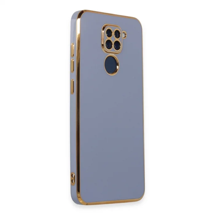 BUĞZ Xiaomi Redmi Note 9 Kılıf Volet Silikon - Mavi
