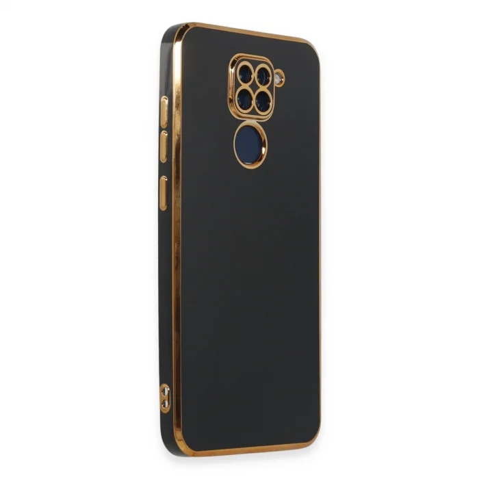 BUĞZ Xiaomi Redmi Note 9 Kılıf Volet Silikon - Siyah