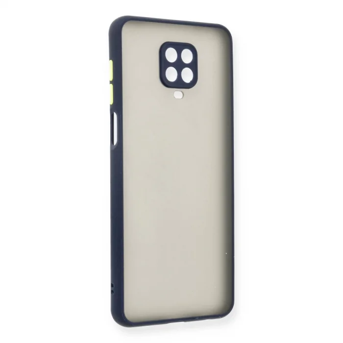 BUĞZ Xiaomi Redmi Note 9 Pro Kılıf Montreal Silikon Kapak - Lacivert