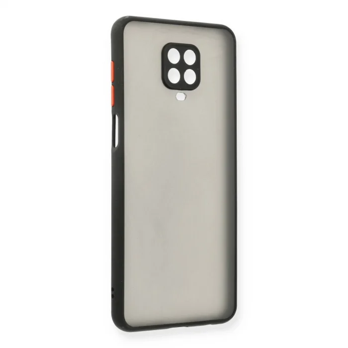 BUĞZ Xiaomi Redmi Note 9 Pro Kılıf Montreal Silikon Kapak - Siyah