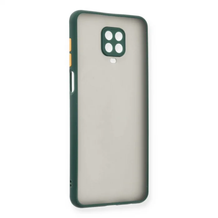 BUĞZ Xiaomi Redmi Note 9 Pro Kılıf Montreal Silikon Kapak - Yeşil