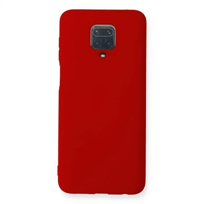 BUĞZ Xiaomi Redmi Note 9 Pro Kılıf Nano İçi Kadife Silikon - Kırmızı