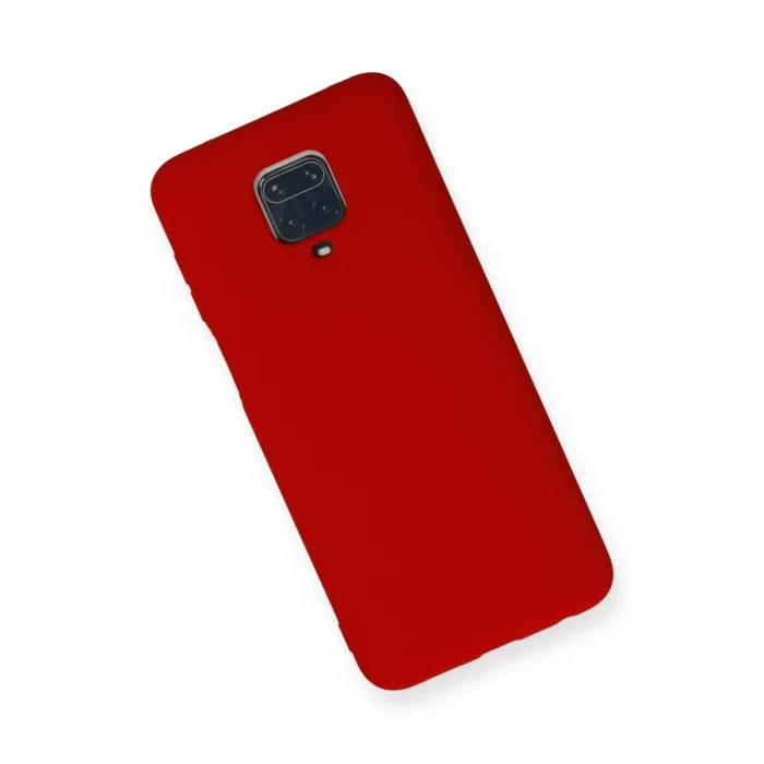 BUĞZ Xiaomi Redmi Note 9 Pro Kılıf Nano İçi Kadife Silikon - Kırmızı