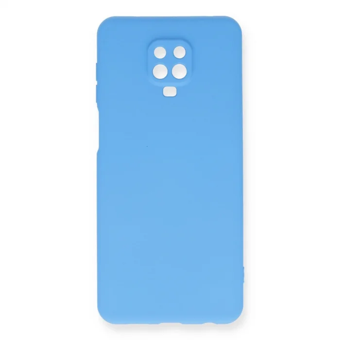 BUĞZ Xiaomi Redmi Note 9 Pro Kılıf Nano İçi Kadife Silikon - Mavi