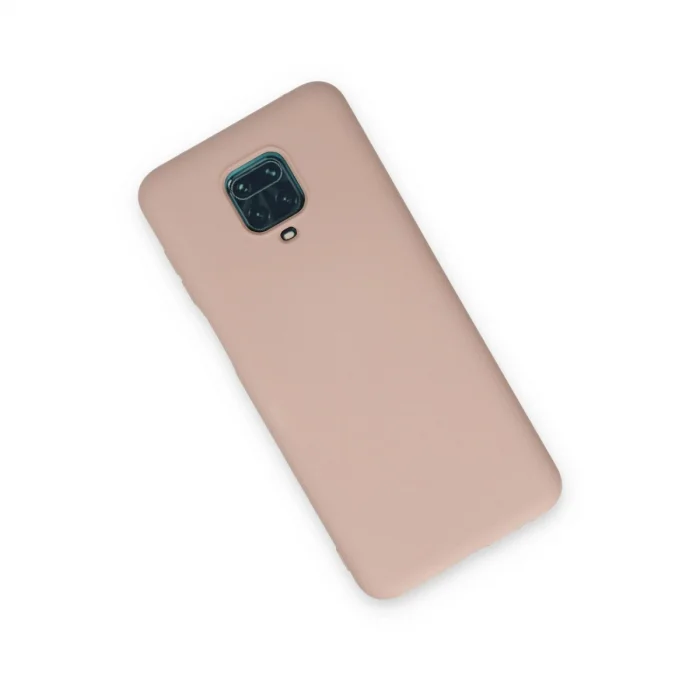 BUĞZ Xiaomi Redmi Note 9 Pro Kılıf Nano İçi Kadife Silikon - Pudra