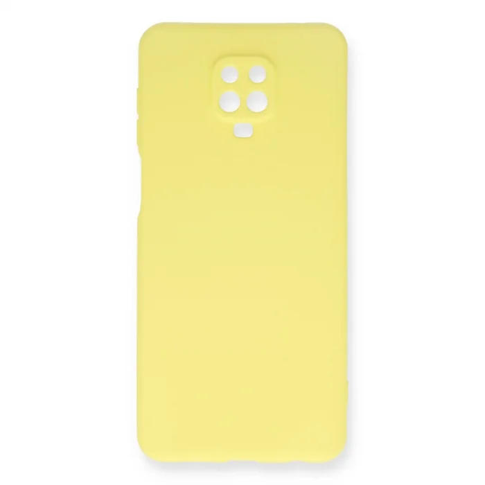 BUĞZ Xiaomi Redmi Note 9 Pro Kılıf Nano İçi Kadife Silikon - Sarı