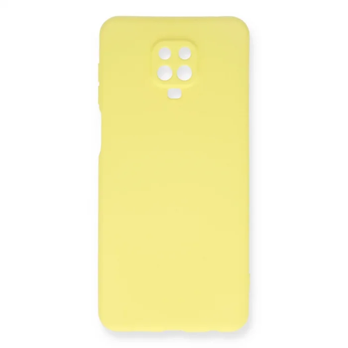 BUĞZ Xiaomi Redmi Note 9 Pro Kılıf Nano İçi Kadife Silikon - Sarı