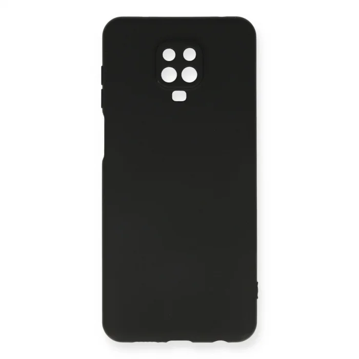 BUĞZ Xiaomi Redmi Note 9 Pro Kılıf Nano İçi Kadife Silikon - Siyah
