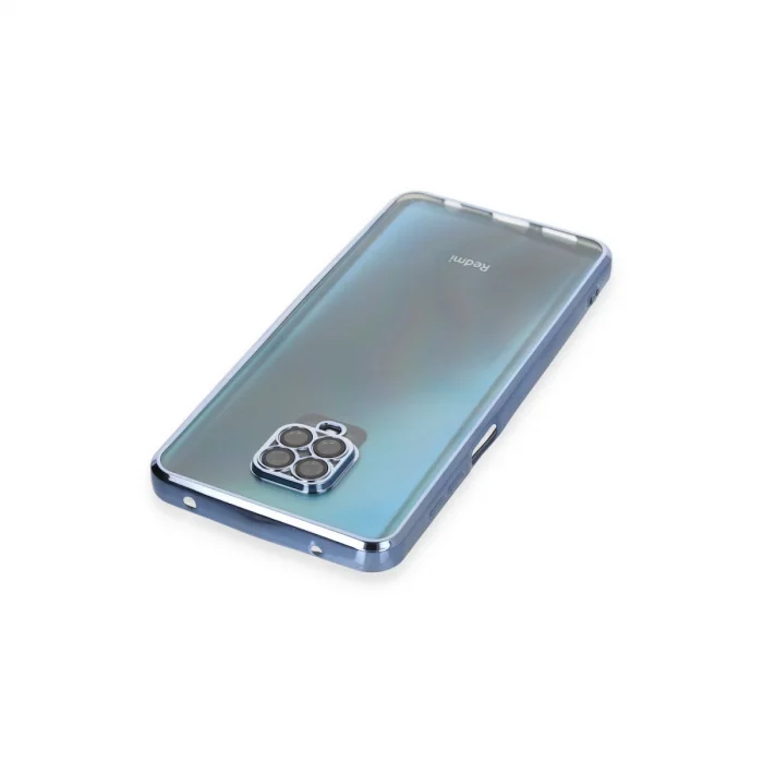 BUĞZ Xiaomi Redmi Note 9 Pro Kılıf Razer Lensli Silikon - Açık Mavi