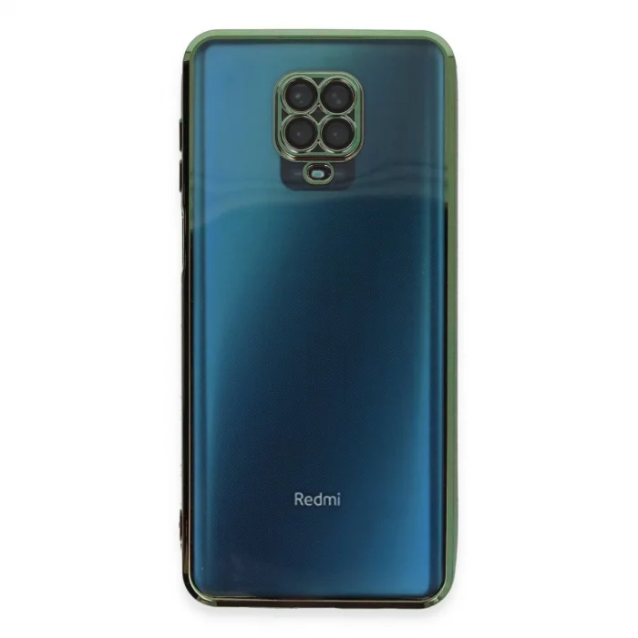 BUĞZ Xiaomi Redmi Note 9 Pro Kılıf Razer Lensli Silikon - Yeşil