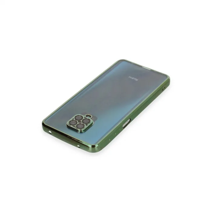 BUĞZ Xiaomi Redmi Note 9 Pro Kılıf Razer Lensli Silikon - Yeşil