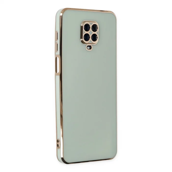 BUĞZ Xiaomi Redmi Note 9 Pro Kılıf Volet Silikon - Açık Yeşil