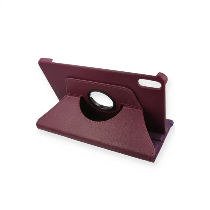 BUĞZ Xiaomi Redmi Pad 2 Kılıf 360 Tablet Deri Kılıf - Mürdüm