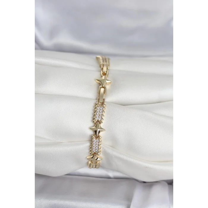 BUĞZ Xuping Kutup Yıldızlı Gold Renk Kadın Bileklik - BUĞZ