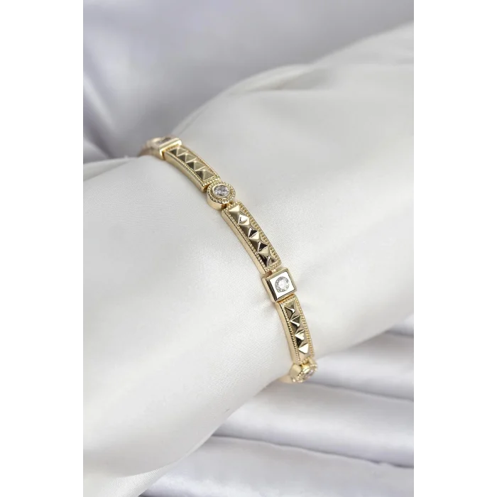 BUĞZ Xuping Punta Model Gold Renk Kadın Bileklik