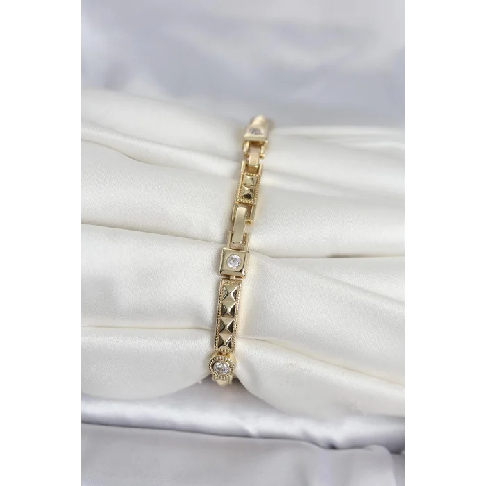 BUĞZ Xuping Punta Model Gold Renk Kadın Bileklik