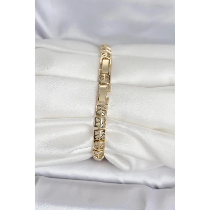 BUĞZ Xuping Zirkon Taşlı Gold Renk Kadın Bileklik