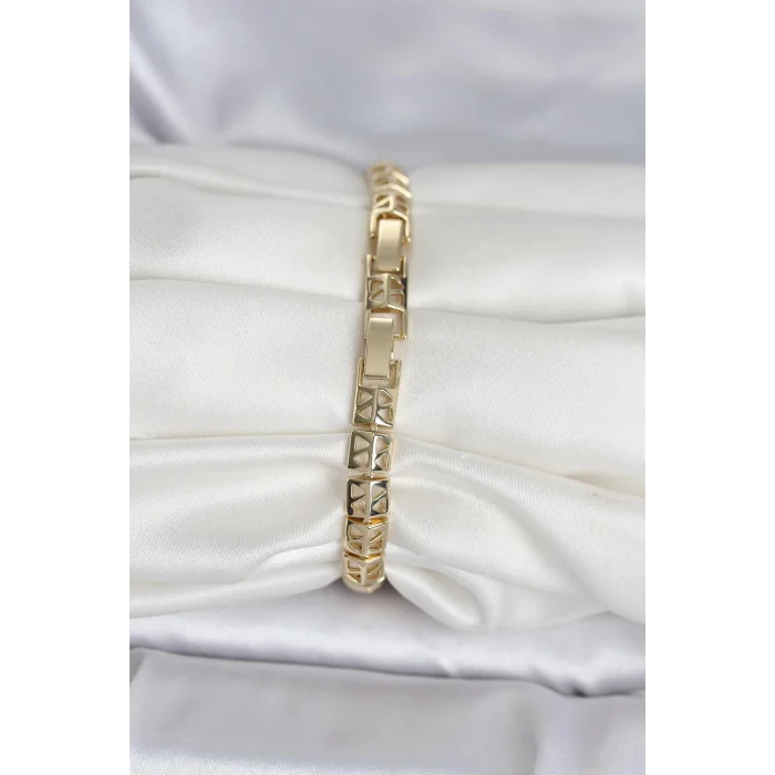 BUĞZ Xuping Zirkon Taşlı Gold Renk Kadın Bileklik - BUĞZ