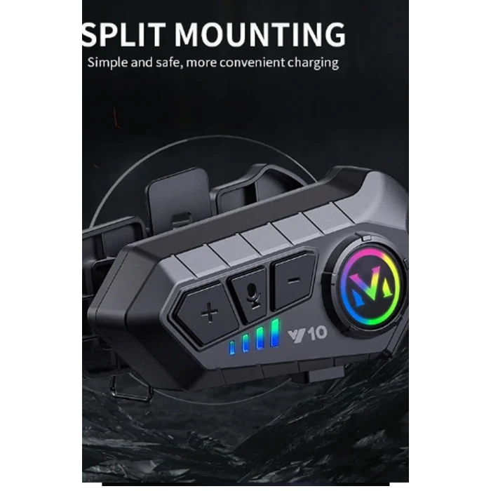 BUĞZ Y10 Kask Kulaklık Bluetooth Motosiklet Kulaklık 5,3 Bluetooth Intercom Motorsiklet Kulaklık