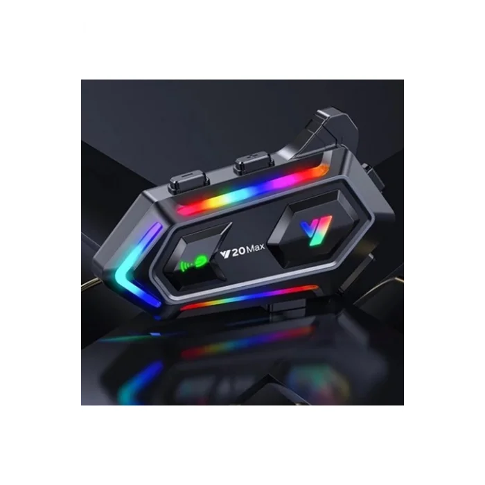 BUĞZ Y20 Max Motosiklet Bluetooth 5.3 Kask Intercom 2 Kişi 300 Metre Eşleşme Özellikli