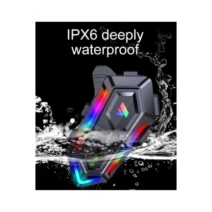 BUĞZ Y20 Max Motosiklet Bluetooth 5.3 Kask Intercom 2 Kişi 300 Metre Eşleşme Özellikli