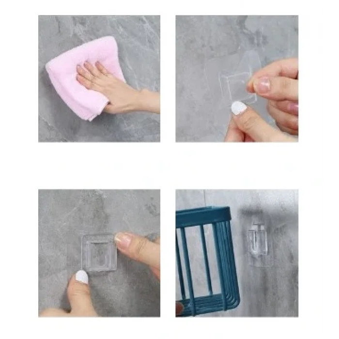 BUĞZ Yapışkanlı Çok Fonksiyonlu Banyo Organizeri BEYAZ