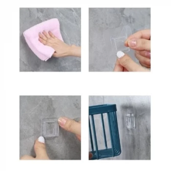 BUĞZ Yapışkanlı Çok Fonksiyonlu Banyo Organizeri BEYAZ