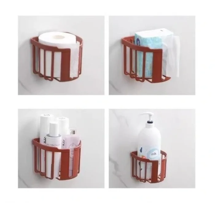 BUĞZ Yapışkanlı Çok Fonksiyonlu Banyo Organizeri BEYAZ