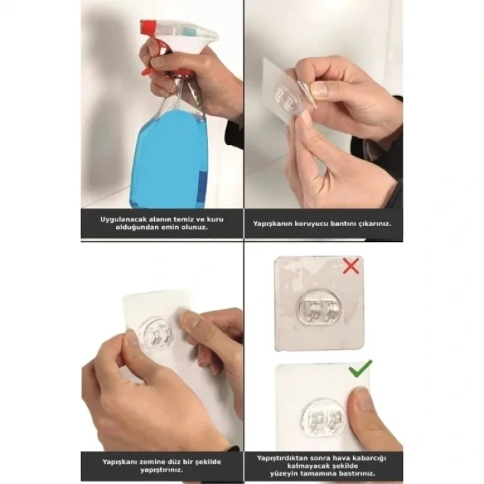 BUĞZ Yapışkanlı Duş ve Banyo Rafı