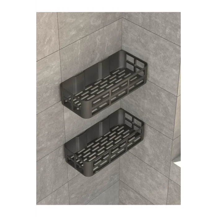  Yapışkanlı Duvar Rafı organizer banyo rafı duş rafı mutfak rafı havluluk sabun krem şampuanlık