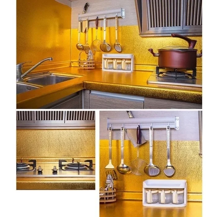 BUĞZ Yapışkanlı Gold Mutfak Tezgah Folyosu