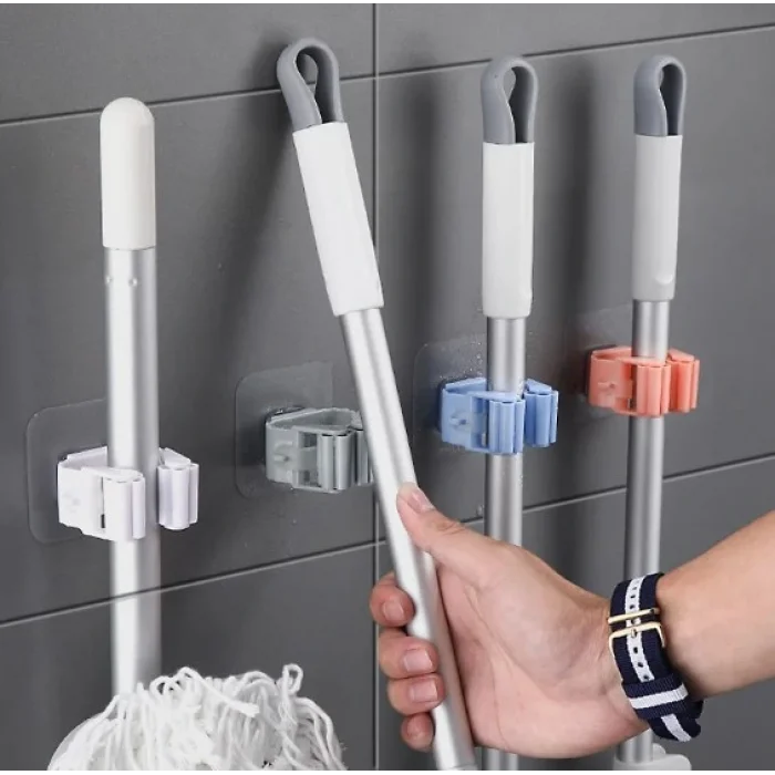 BUĞZ Yapışkanlı Mop Tutucu Seti 4 Adet