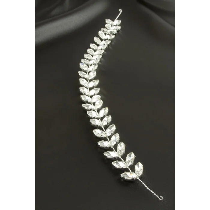 BUĞZ Yaprak Taşlı Saç Aksesuarı