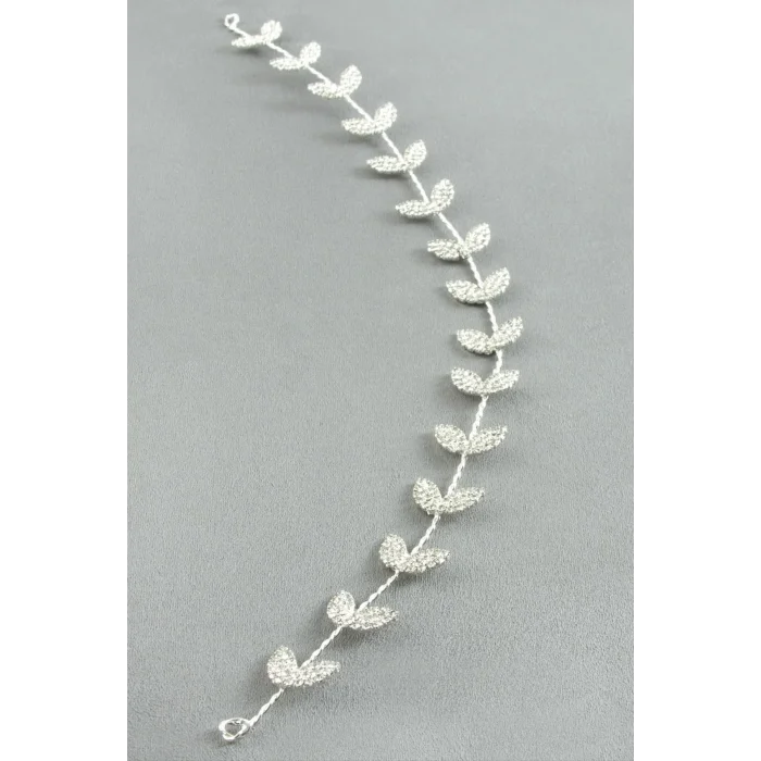 BUĞZ Yaprak Taşlı Saç Aksesuarı