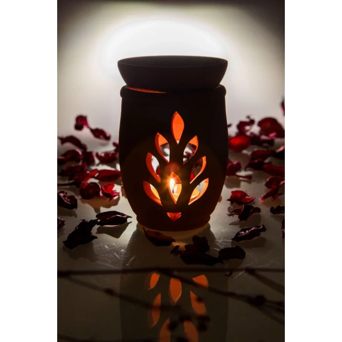 BUĞZ Yaşam Çiçeği El Yapımı Çömlek Buhurdanlık Tütsülük