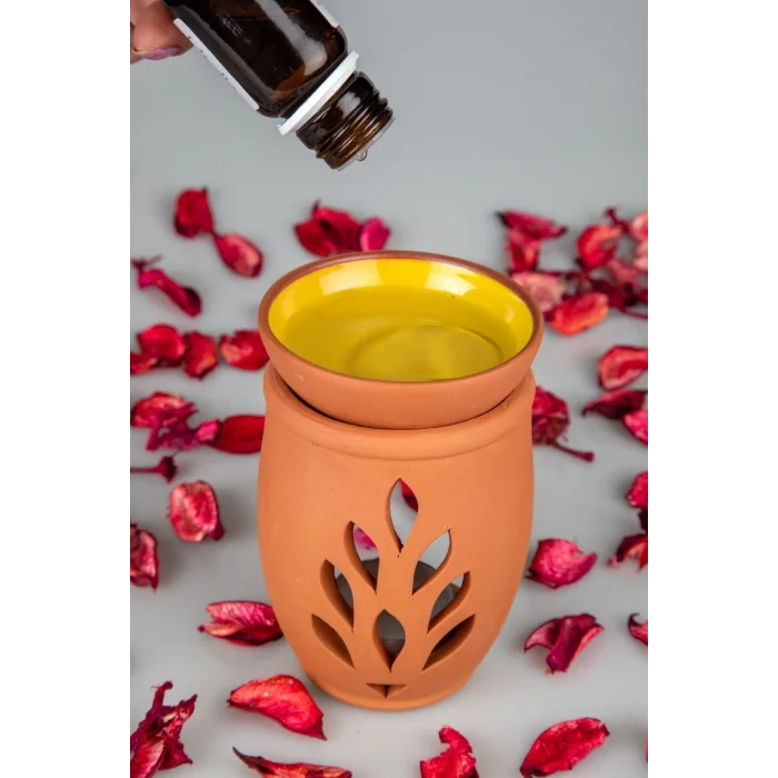 BUĞZ Yaşam Çiçeği El Yapımı Çömlek Buhurdanlık Tütsülük