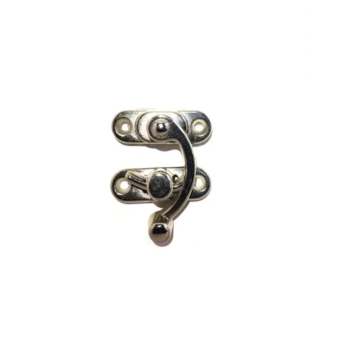 BUĞZ Eco Lounge Yay Gözü, Ahşap Kutu Klipsi - Küçük 28x33 mm, Nikel 1 Adet