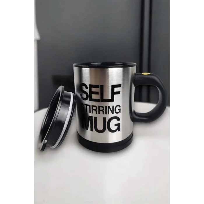 BUĞZ Yazılı Mug Kupa Karıştırıcı Özelliği Ve Paslanmaz Çelik
