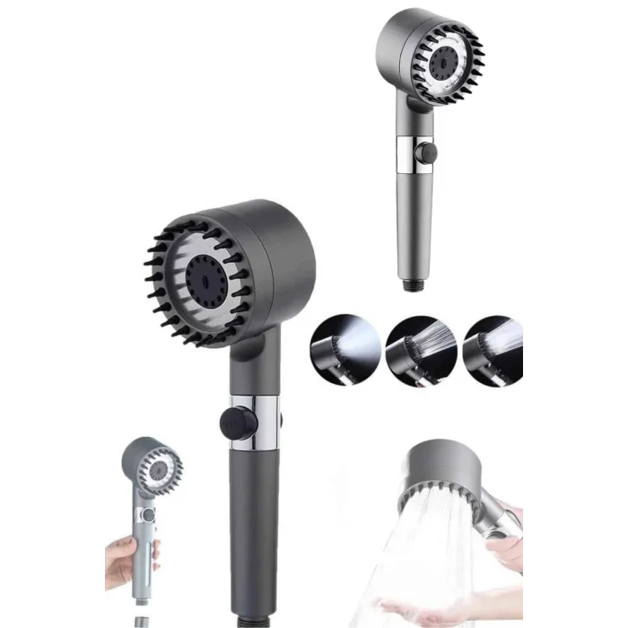 BUĞZ Yeni Masaj Etkili Nesil Filtreli  Duş Başlığı Fıskiyesi Duş Banyo - BUĞZ