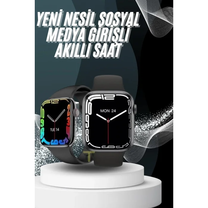  Yeni Model Akıllı Saat Dokunmatik Ekran Unisex Amoled Ekran 44 mm