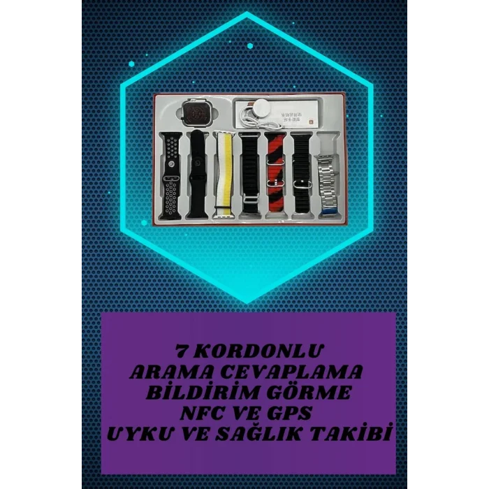  Yeni Model Akıllı Saat ve Kulaklık Kampanyası Nabızz Ölçer Bluetooth Bağlantılı Uzun Pil Ömrü