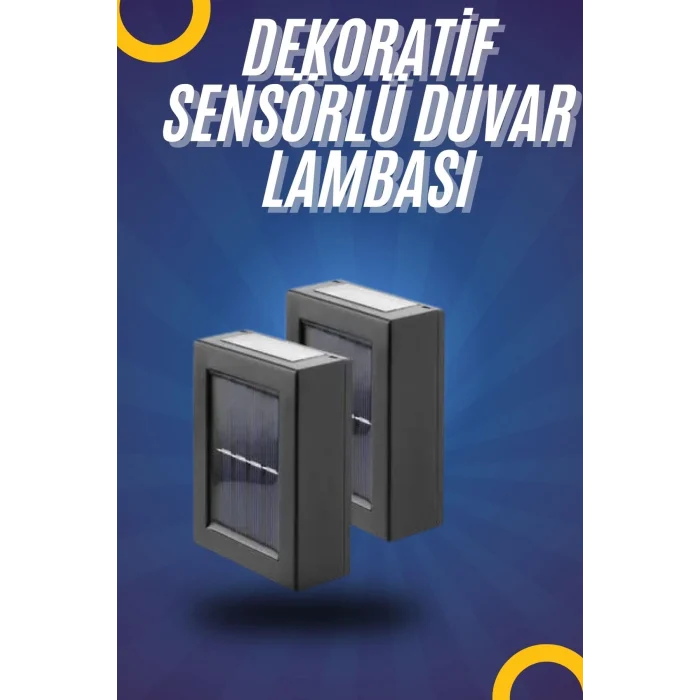 BUĞZ Yeni Model Solar Çift Taraflı Duvar Lambası Dekoratif Duvar Lambası