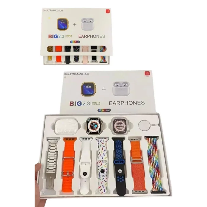 BUĞZ Yeni Nesil 7 Kordonlu Arama Bildirim Özellikli Kulaklık Hediyeli Akıllı Saat