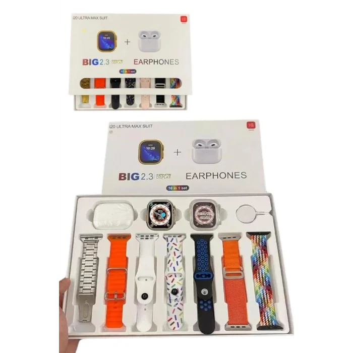 BUĞZ Yeni Nesil 7 Kordonlu Arama Bildirim Özellikli Kulaklık Hediyeli Akıllı Saat - BUĞZ