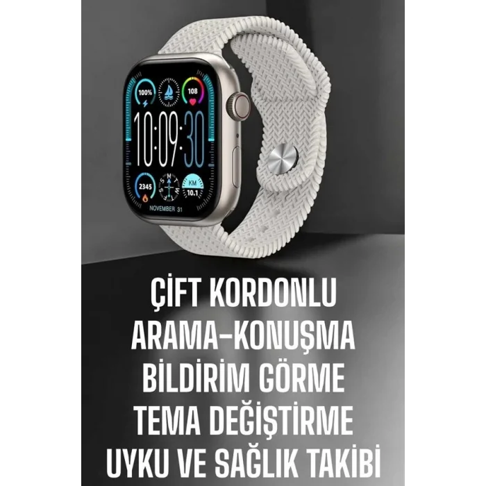  Yeni Nesil Akıllı Saat Arama Cevaplama GPS Takibi Adımsayar NFC Özelliği