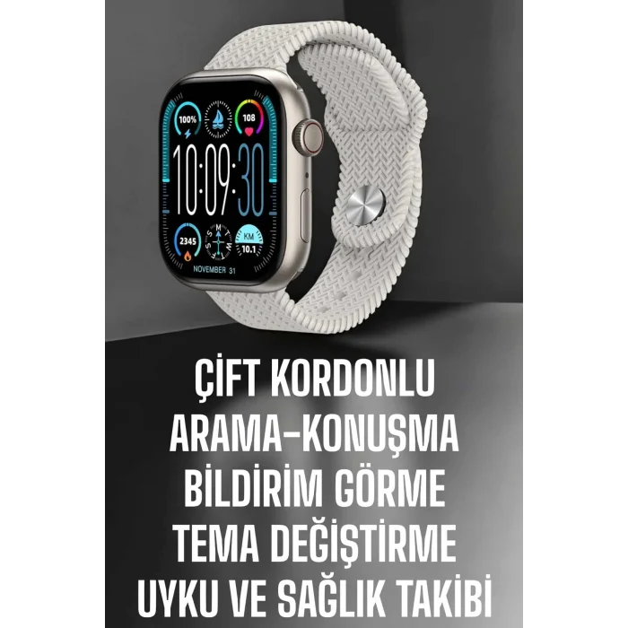 BUĞZ Yeni Nesil Akıllı Saat Arama Cevaplama GPS Takibi Adımsayar NFC Özelliği